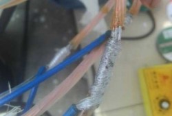 电线接线头处焊锡图片